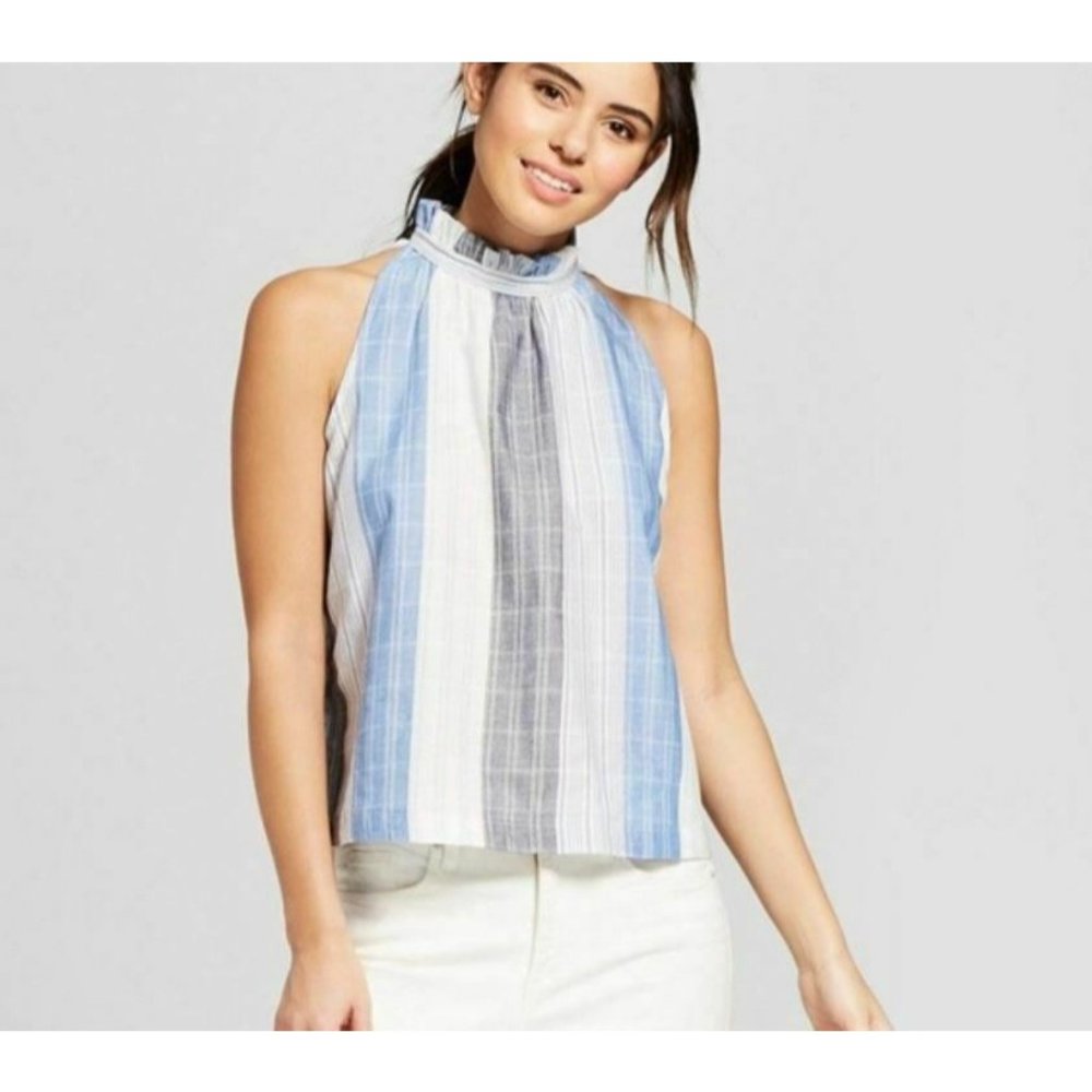 Universal Thread Goods Co. M Patterned Ruffle Hig… - image 1